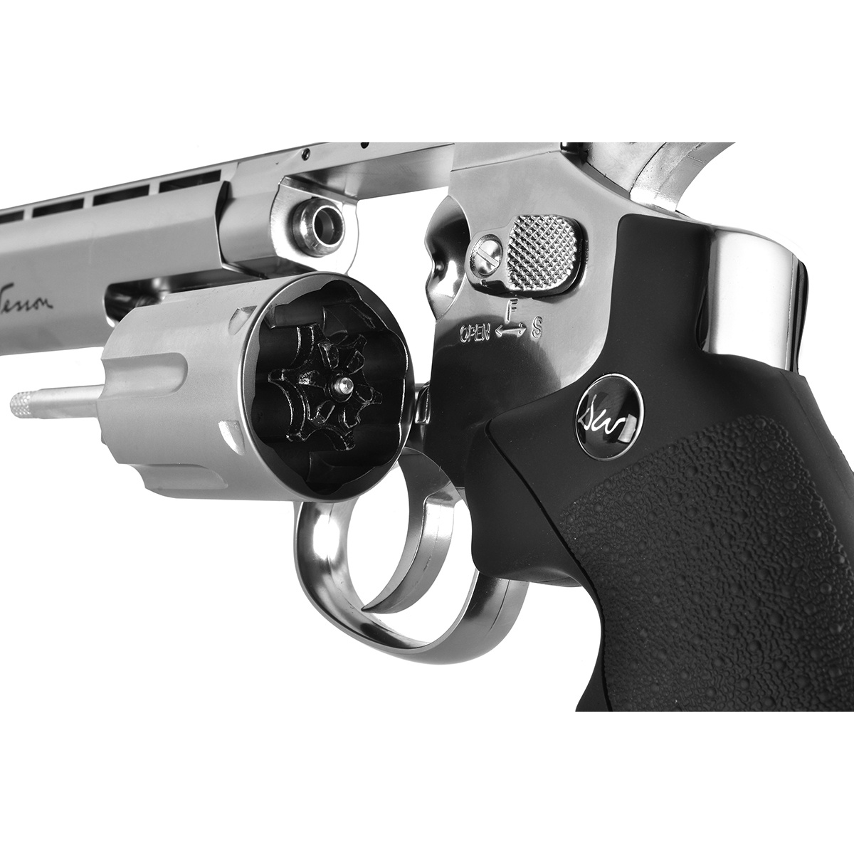 ASG Dan Wesson 6 CO2 NBB Airsoft Revolver w/ Tactical Rail
