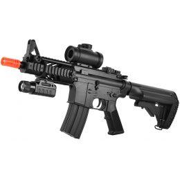 ASG DS4 CQB M4 Airsoft LPEG AEG w/ Red Dot & Tactical Flashlight