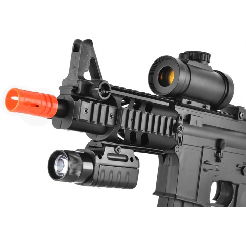 ASG DS4 CQB M4 Airsoft LPEG AEG w/ Red Dot & Tactical Flashlight