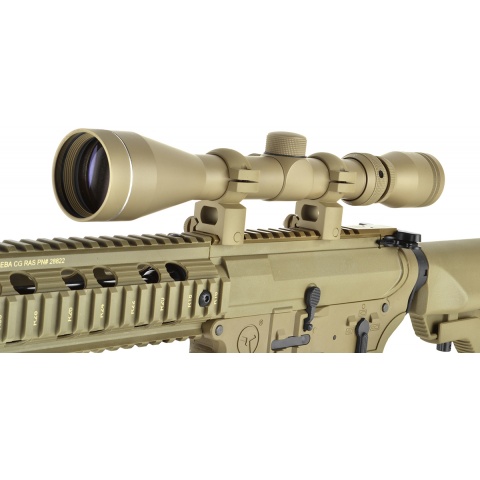 NcStar 3-9x40 Shooter Series Plex Reticled Rifle Scope - TAN