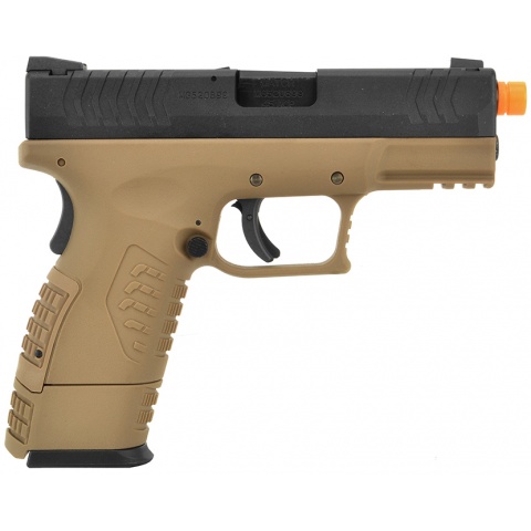WE Tech X-Tactical 3.8 Compact Gas Blowback GBB Airsoft Pistol - TAN