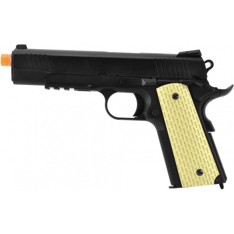 WE Tech Desert Warrior 5.1 M1911 Airsoft Gas Blowback Pistol - BLACK