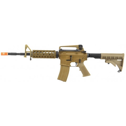 WE Tech Open Bolt M4A1 RIS Gas Blowback GBBR Airsoft Rifle - TAN