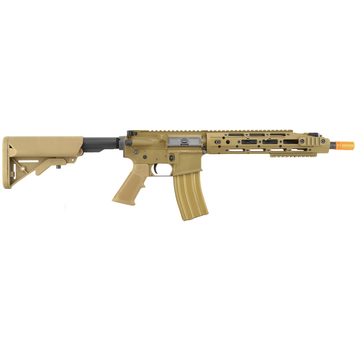 WE Tech Full Metal M4 Raptor Gas Blowback GBBR Airsoft Rifle TAN