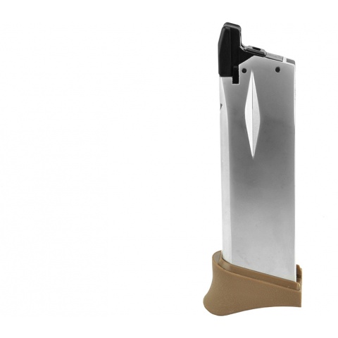 WE Tech 18rd 3.8 X-Tactical Gas Blowback GBB Airsoft Magazine - TAN