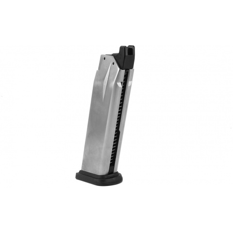 WE Tech 25rd X-Tactical Airsoft Gas Blowback Pistol Magazine - SILVER