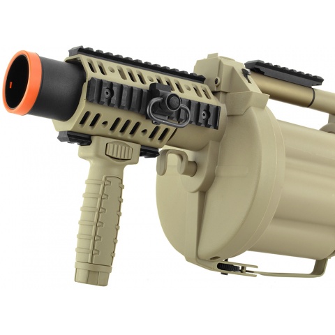 ICS Airsoft M32A1 GLM 6-Round Revolving Grenade Launcher - TAN