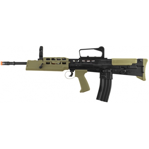 ICS L85 A2 Metal Full Length Bullpup Airsoft AEG Rifle - BLACK/OD
