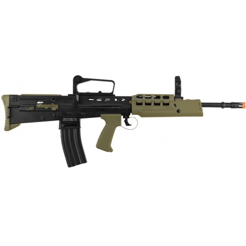 ICS L85 A2 Metal Full Length Bullpup Airsoft AEG Rifle - BLACK/OD