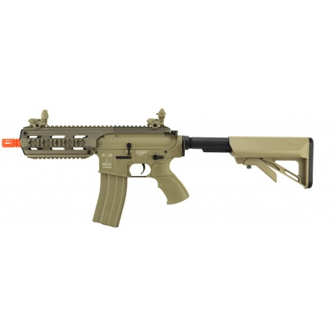 ICS Full Metal CXP-16S Short Proline M4 RIS Airsoft AEG Rifle - TAN