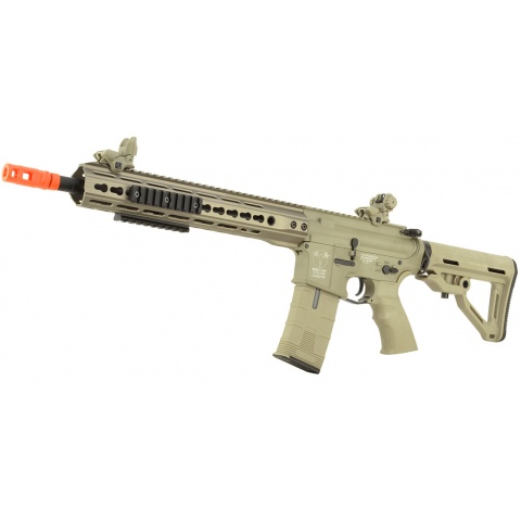 ICS CXP UK1 TransforM4 EBB KeyMod Airsoft M4 AEG Rifle Long - TAN