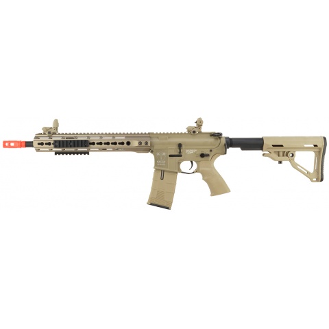 ICS CXP UK1 TransforM4 EBB KeyMod Airsoft M4 AEG Rifle Long - TAN