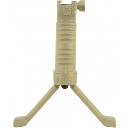 ICS Rapid Deploy Tactical Airsoft Foregrip Bipod System - TAN