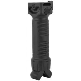 ICS Rapid Deploy Tactical Airsoft Foregrip Bipod System - BLACK