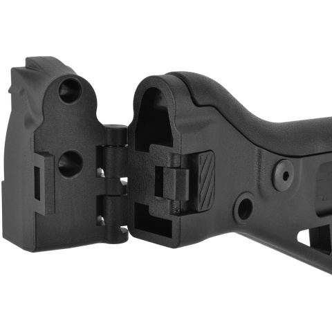 ICS Airsoft G33 AEG Rifle Folding Stock w/ Adjustable Cheek Riser
