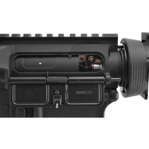 Lancer Tactical Full Metal M4 CQB RIS Airsoft Gun AEG Rifle - BLACK