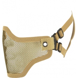 CYMA Airsoft Steel Mesh Adjustable Lower Face Mask - TAN