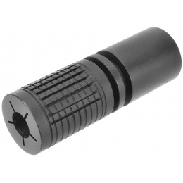 Lancer Tactical Airsoft AEG Knight Style 14mm CCW Flash Hider - BLACK