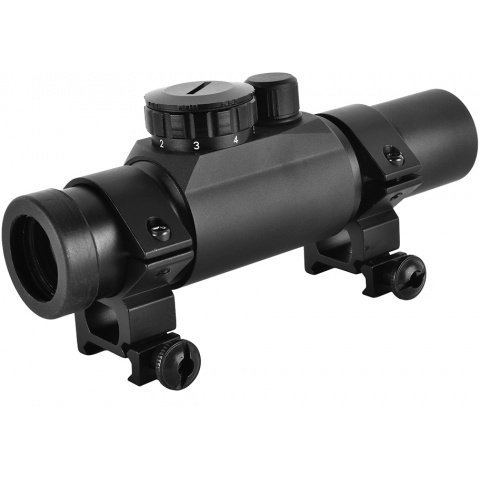 AMA Airsoft 1x30mm 7-Intensity Low Profile Full Metal Red Dot Scope