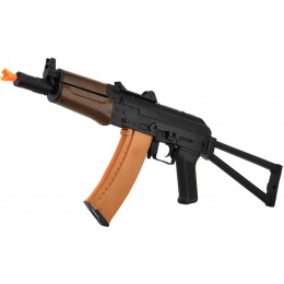 Lancer Tactical AK-74U Metal Gearbox Airsoft AEG Rifle - FAUX WOOD