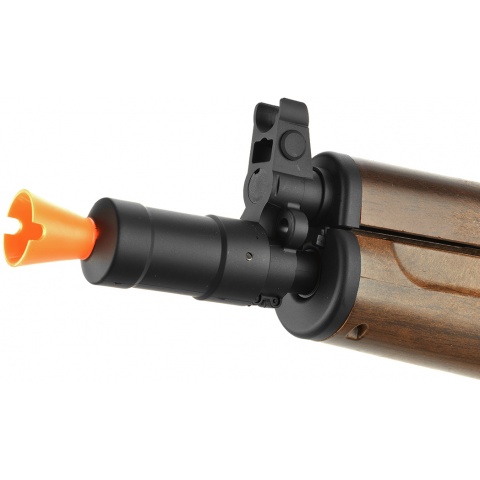 Lancer Tactical AK-74U Metal Gearbox Airsoft AEG Rifle - FAUX WOOD