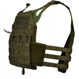 Lancer Tactical Airsoft Tactical Plate Carrier w/ MOLLE Webbing - OD