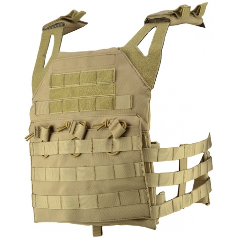 Lancer Tactical Airsoft Tactical Vest w/ MOLLE Webbing - TAN