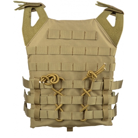 Lancer Tactical Airsoft Tactical Vest w/ MOLLE Webbing - TAN