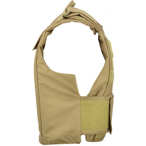 Lancer Tactical Airsoft Adjustable American Tactical Vest [Nylon] (Tan)