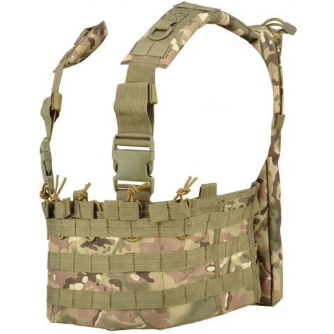 Lancer Tactical DZN Mag Harness Chest Rig w/ Hydration Carrier - CAMO