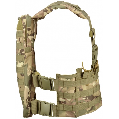 Lancer Tactical DZN Mag Harness Chest Rig w/ Hydration Carrier - CAMO