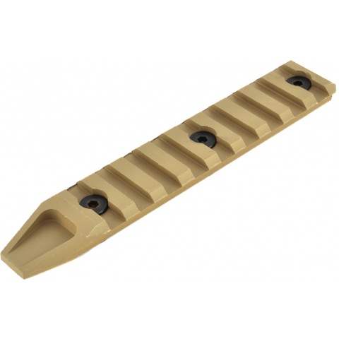 Lancer Tactical 9-Slot Airsoft KeyMod Rail Segment Panel - TAN