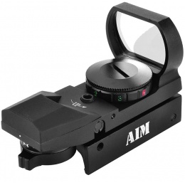 AIM Sports Operator Edition Airsoft 4-Reticle Red/Green Dot Sight