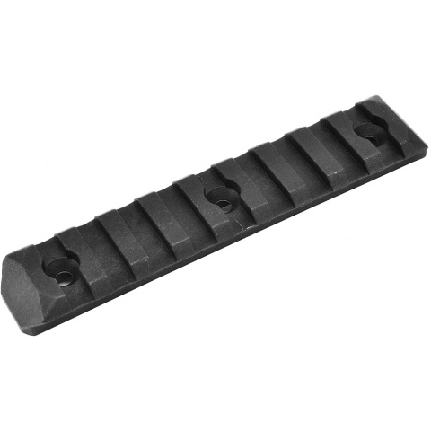 PTS Enhanced 9-Slot Polymer KeyMod Airsoft Rail Section - BLACK