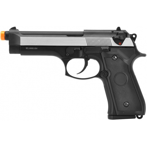 WE-Tech Bell U.S. Army M92 GBB Airsoft Pistol Gas Blowback Gun (Color: Two-Tone)