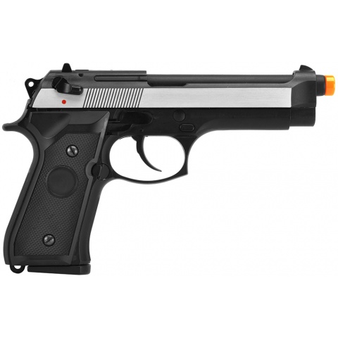 WE-Tech Bell U.S. Army M92 GBB Airsoft Pistol Gas Blowback Gun (Color: Two-Tone)