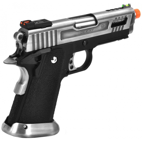 WE Tech Velociraptor Full Metal Gas Blowback Pistol - SILVER