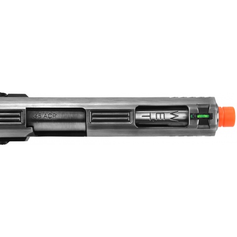 WE Tech Allosaurus Full Metal Gas Blowback Pistol - SILVER