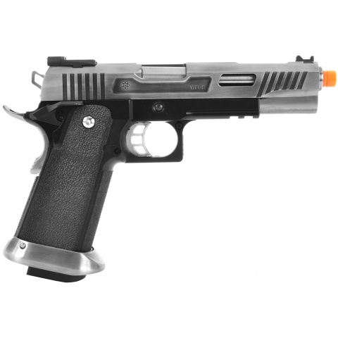 WE Tech T-Rex Full Metal Gas Blowback Pistol - SILVER