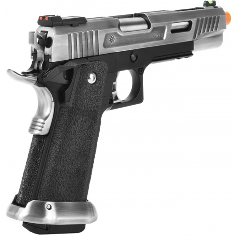 WE Tech T-Rex Full Metal Gas Blowback Pistol - SILVER