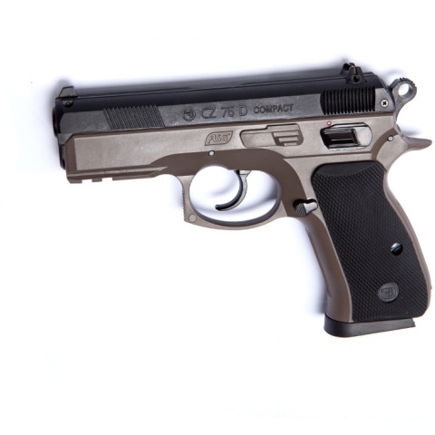 ASG CZ 75D Compact Spring Powered Airsoft Pistol - DARK EARTH
