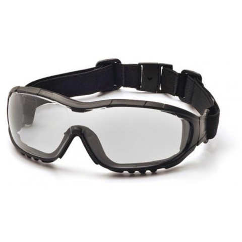 ASG Strike Systems Anti-Fog Clear Glasses w/ Ratchet Headband - BLACK