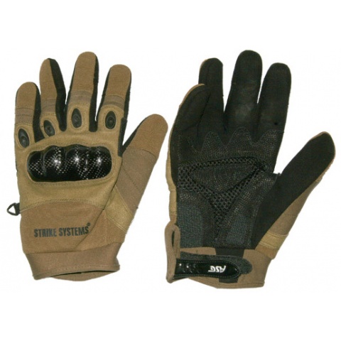 ASG Strike Systems Molded Kevlar Assault Gloves - LARGE - TAN
