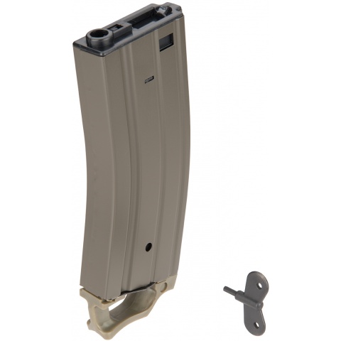 Sentinel Gears 330rd High Capacity Airsoft Magazine for M4 AEGs w/ Pull Tab - OD GREEN