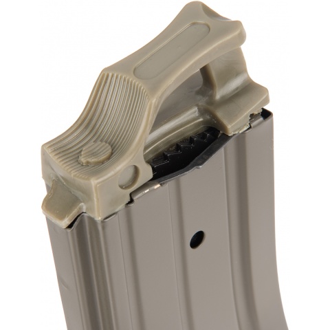 Sentinel Gears 330rd High Capacity Airsoft Magazine for M4 AEGs w/ Pull Tab - OD GREEN