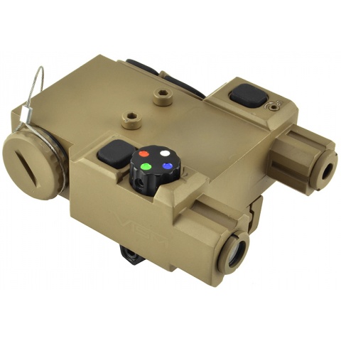 NcStar Green Laser Designator and 4 Color LED Nav Light - TAN