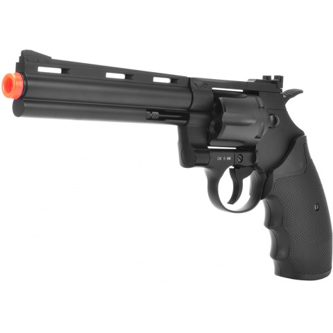 KWC 357 6-inch Airsoft Revolver 6mm CO2 Single Shot Pistol - BLACK