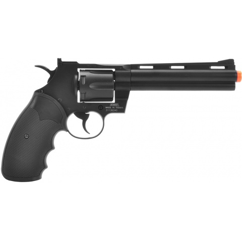 KWC 357 6-inch Airsoft Revolver 6mm CO2 Single Shot Pistol - BLACK