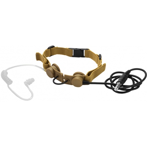 Z-Tactical Tactical Throat Mic w/ Air Tube Earpiece