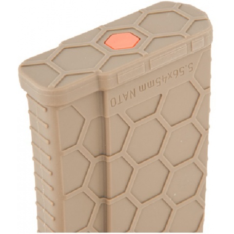 Dytac Hexmag Airsoft 120rds Magazines for M4 AEGs 5 Pack - TAN